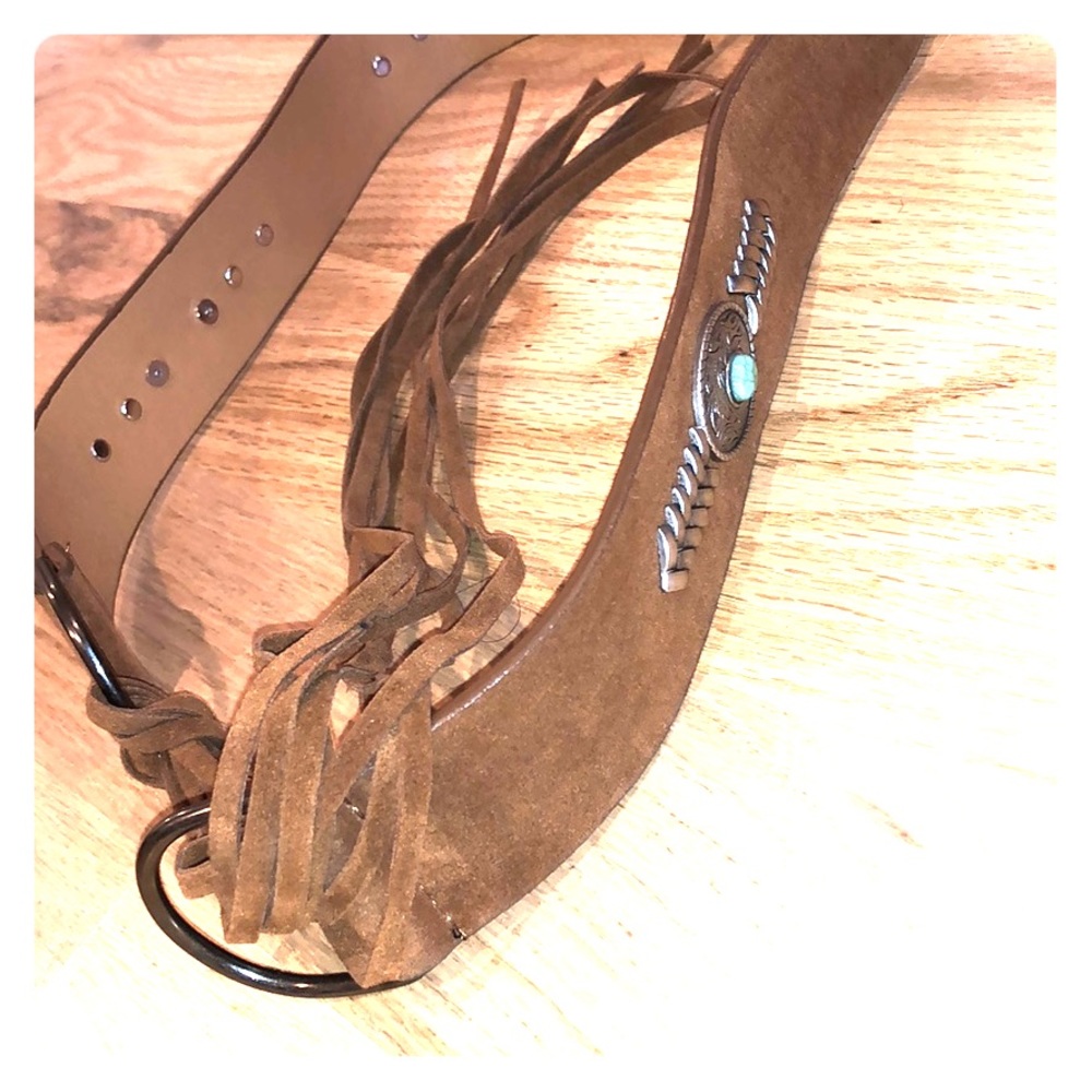 Western tassel belt